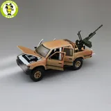 1/32 Jackiekim Hilux Pick up Truck with Anti-tank Gun Diecast Metal Model CAR Toys kids children