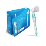 Women's Advanced Facial & Body Cleansing Brush w/ Extended Handle, Aqua Blue