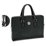 Women's Black Hobart & William Smith Colleges Leather Briefcase