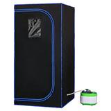 SereneLife Portable Steam Sauna, Size 70.9 H x 35.4 W x 35.4 D in | Wayfair SLISAU35BK