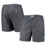 "Men's Tommy Bahama Black Chicago White Sox Naples Layered Leaves Swim Trunks"
