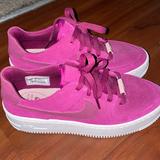 Nike Shoes | Magenta Suede Platform Nike Air Force 1s Size 6.5 Womens | Color: Pink/Purple | Size: 6.5