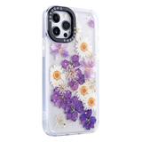 Shou Cellular Phone Cases 6 - White & Purple Floral Phone Case for iPhone