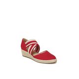 Wide Width Women's Keaton Espadrille by LifeStride in Fire Red (Size 8 1/2 W)