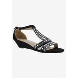Women's Laaris T-Strap Sandal by Bellini in Black Microsuede (Size 7 1/2 M)