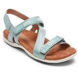 Cobb Hill Womens Rubey Asymmetrical Sandal - Size 6 M - Blue - Blue - Rockport Flats
