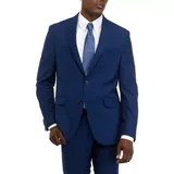 Kenneth Cole Reaction Men's Modern Fit Notch Lapel Suit Separate Jacket, Blue, 42