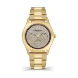 Kenneth Cole New York Ladies Dress Multifunction Quartz Analog Watch, Gold