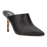 New York & Company Carletta Women's High Heel Mules, Size: 8, Black