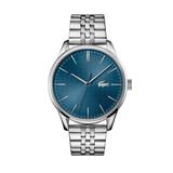 Men's Lacoste Vienna Silver-Tone Stainless Steel Watch, Blue Dial