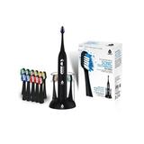 Women's Sonic Rechargeable Toothbrush W/ 12 Brush Heads Included, Black