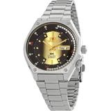 Sk Automatic Gold Dial Watch -aa0b01g19b