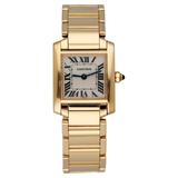 "Cartier Tank Francaise 2385 18k Yellow Gold Ladies Watch"
