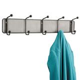 Safco Products Company Onyx Mesh Coat Rack Metal in Black/Gray, Size 5.5 H x 26.0 W x 3.0 D in | Wayfair SAF6403BL