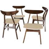 Wade Logan® Alidis 18" Dining Chair Wood/Upholstered/Fabric in Brown, Size 30.0 H x 19.25 W x 22.0 D in | Wayfair 3C3FE70924E14BB1BDC2539A81AE17A6