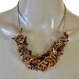 J. Crew Jewelry | J. Crew Multi Brown Tone Fringe Beaded Statement Necklace | Color: Brown | Size: 18