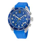 Nautica Men's Key Biscane Silicone Chronograph Watch Multi, OS