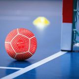 Millenti kids Us Soccer Ball Official Size 4 Futsal Indoor Soccer Ball - Low Bounce, Jinga Salsa Collection Soccer Football Vinyl in Blue | Wayfair