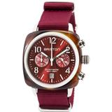 Clubmaster Classic Chronograph Quartz Watch - Red - Briston Watches