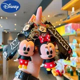 Disney Anime Mickey Minnie Mouse Daisy Donald Pooh Bear Piglet Owl Tigger Action Figure Keychain Bag