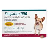 Simparica Trio For Dogs 2.8-5.5 Lbs (Gold) 12 Chews