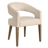 Philippa Dining Chair - Natural Grey - Maxwell Linen Alpaca