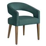 Philippa Dining Chair - Natural Grey - Maxwell Linen Blue Spruce