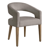 Philippa Dining Chair - Natural Grey - Brushed Canvas Cast Slate