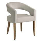 Philippa Dining Chair - Natural Grey - Velvet Dove