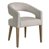 Philippa Dining Chair - Natural Grey - Velvet Grey