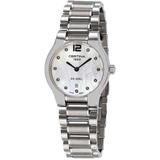 Ds Spel Lady Round Quartz Diamond Mother Of Pearl Dial Watch 00