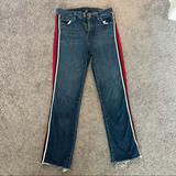 Anthropologie Jeans | Anthropologie Racing Line Jeans | Color: Blue/Red | Size: 27
