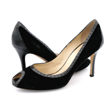 Kate Spade Shoes | Kate Spade New York Womens 10b Heels Black Suede Peep Toe Pump Stiletto Shoe | Color: Black | Size: 10