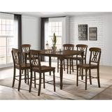 Canora Grey Affuso Counter Height Extendable Dining Set Wood in Brown, Size 36.0 H in | Wayfair BAD5E1DB4E8C47E0B7A8883FB58057C2