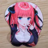FFFAS 3D Mouse Pad Mat The Quintessential Quintuplets Nakano Nino Wrist Rest Breast Gaming Mousepad