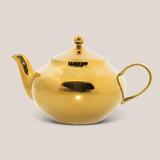 Everly Quinn Good Morning 1 -oz. Teapot Stoneware/Terracotta in Yellow, Size 8.0 H x 8.0 W x 8.35 D in | Wayfair A802242FC0D849BAA8151CA4D79182E9