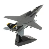 1:100 Scale F-14 Fighter Plane Military Model Diecast Plane Model with Stand Helicopter Kit Fighter