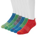 MUK LUKS Men's Ankle Sport Socks 6-Pack Size One Size Multi/Green/Red/Blue
