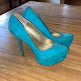 Jessica Simpson Shoes | Jessica Simpson Waleo Pumps In Miami Green (Aqua) Size 6 | Color: Blue/Green | Size: 6