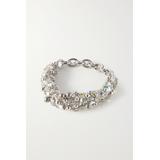 Dries Van Noten - Silver-tone, Crystal And Bead Choker - one size