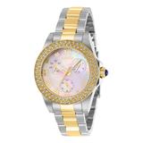 Invicta Women's Watches - White & Two-Tone 28480 Angel Quartz 3-Hand Bracelet Watch
