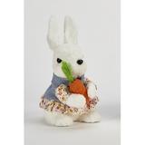 The Holiday Aisle® Sitting Easter Bunny w/ Carrot in Indigo/Red, Size 8.0 H x 4.0 W x 5.0 D in | Wayfair F1AB21DCC102450AB7B4C7DD6C3E3B08