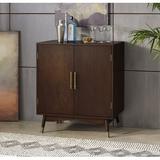 Union Rustic Swasey Bar Cabinet Wood in Brown, Size 36.5 H x 19.0 D in | Wayfair 550B459A24F24318AF93DC2AF4F1705D