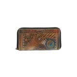 Anuschka Wallet: Tan Solid Bags