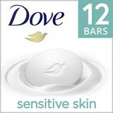 Dove Beauty Bar Sensitive Skin More Moisturizing Than Bar Soap 3.75 oz 12 Bars