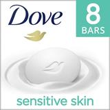 Dove Beauty Bar Sensitive Skin More Moisturizing Than Bar Soap 3.75 oz 8 Bars