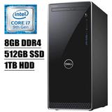 Dell Inspiron 3671 2020 Flagship Desktop Computer I 9th Gen Intel Octa-Core i7-9700 up to 4.7GHz I 8GB DDR4 512GB SSD + 1TB HDD I Intel UHD Graphics 630 WIFI DVD USB Win 10