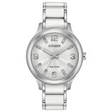Citizen Eco-drive Women's Silver-tone Arabic Numerals 36mm Watch