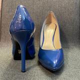 Nine West Shoes | Blue Patent Leather Nine West Cobalt Blue Pumps Heels. Size 9 | Color: Blue | Size: 9