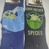 Disney Underwear & Socks | Disney Star Wars Mandalorian Crew Socks (4) Pairs Baby Yoda Mens Size 6-12 Nwt | Color: Gray | Size: Xxl